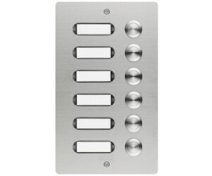 Grothe Etagenplatte ETA 506 V2A AP Klingeltaster mit Namensschild Edelstahl (55506)