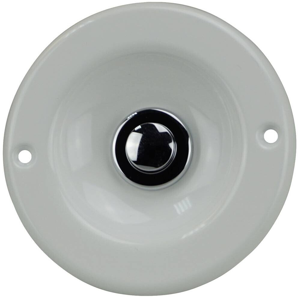 Grothe Klingeltaster Weiß / Kontaktschale KS 2077 WS SI (64145)