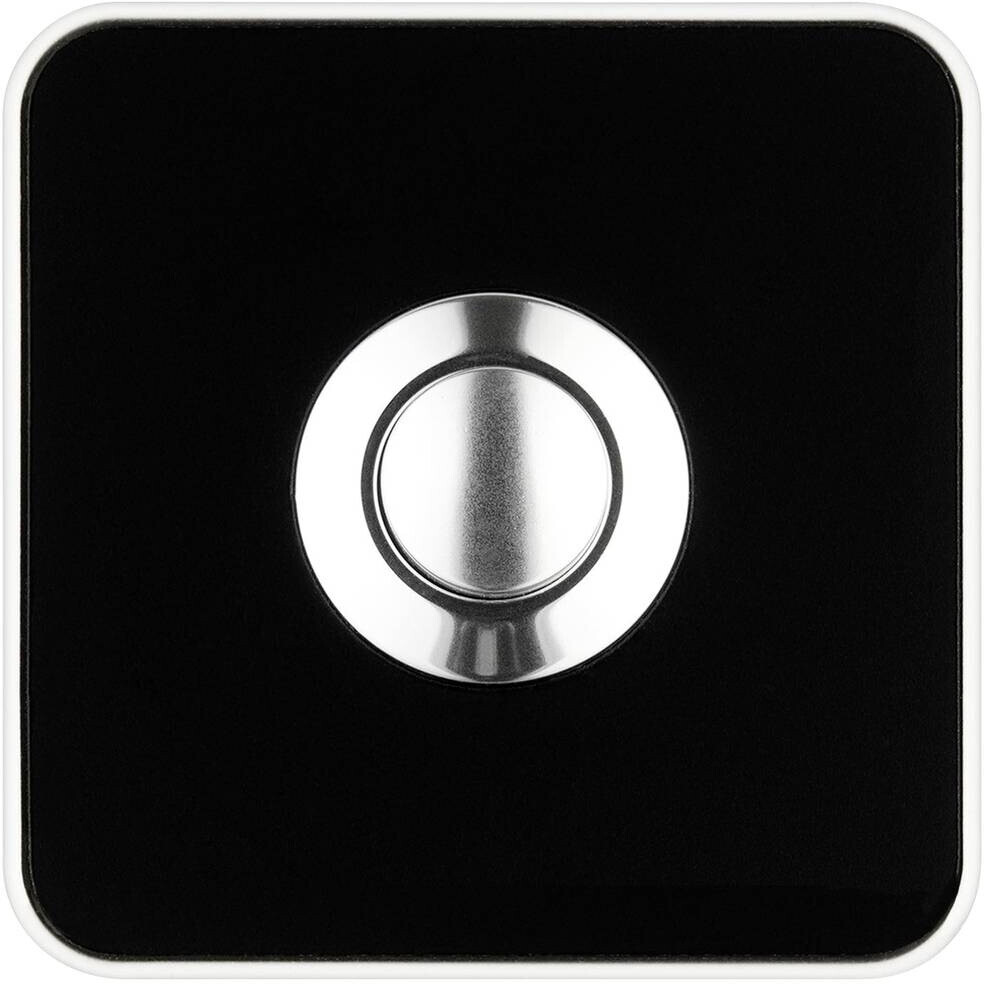 Grothe Klingeltaster Piccolo Piazza eckig Schwarz/Weiß (64186)