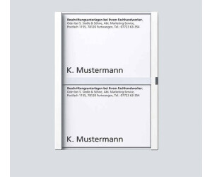 Siedle Namensschild für TM 612-2, BTM 650-02 W weiß (200029790-00)
