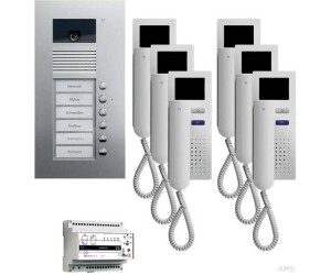 TCS Video intercom system for 6 residential units with outdoor station AVU (PVU1660-0010)