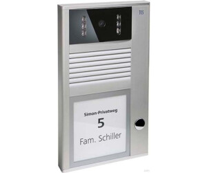TCS Video Outdoor Station Series AVC with 1 Doorbell Button, Surface Mount silver (AVC11010-0010)