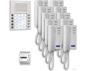 TCS Audio Outdoor Station Pack 10 PES 10 Buttons Surface Mounted for 10 Residential Units (PPA10-EN/02)