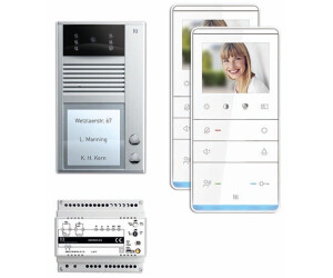 TCS Video Intercom System for 2 Residential Units with 2 Bell Buttons (PVC1321-0010)