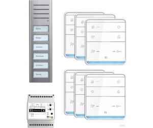 TCS Audio:pack AP for 6 residential units with outdoor station ASX 6 bell buttons (PSX2360-0000)