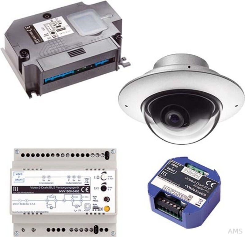 TCS Video:kit 7 V2D with Built-in Door Speaker and Dome Camera (VK07)