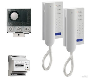 TCS audio:pack Einbau für 2 Wohneinheiten mit Einbaulautsprecher ASI12000 + 2 Türtelefon ISH3030 + Steuergerät BVS20 (PAIH020/004)
