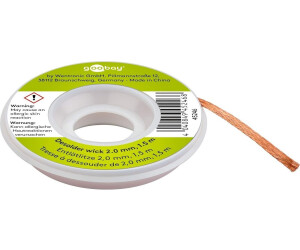 Goobay Desolder Wick Copper 2 mm x 1.5 m (45246)