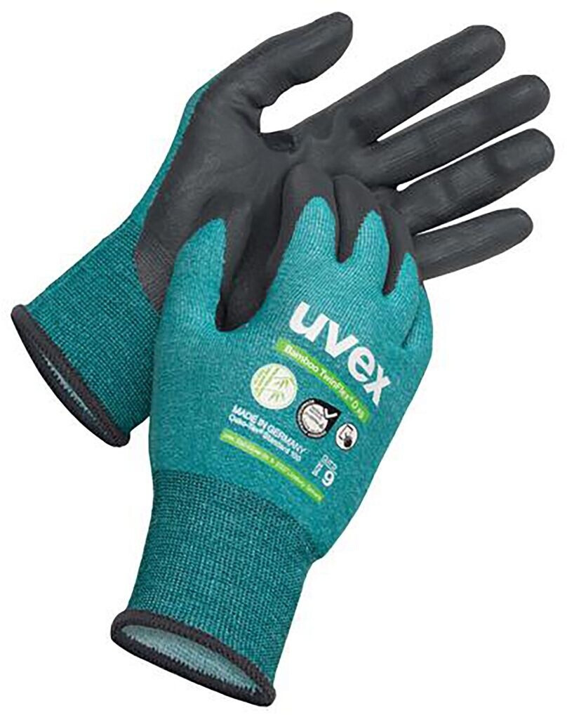 uvex Bamboo TwinFlex D xg Cut Protection Glove black/green (6009009)