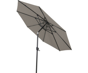 Siena Garden Bosco parasol à mât central rond Ø 300 cm taupe/anthracite (T60662)