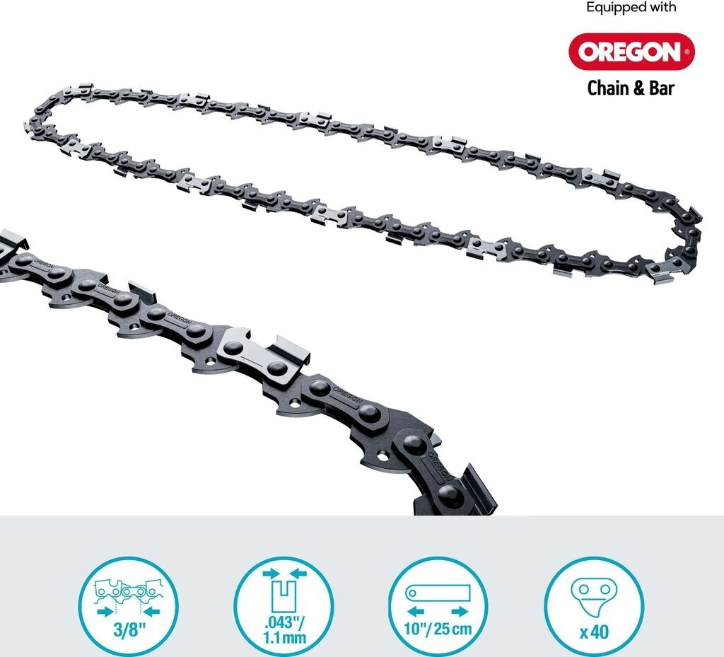 Gardena Gardena Saw Chain 3/8", 25 cm for Cordless Chainsaw PowerSaw (14792-20) - back view