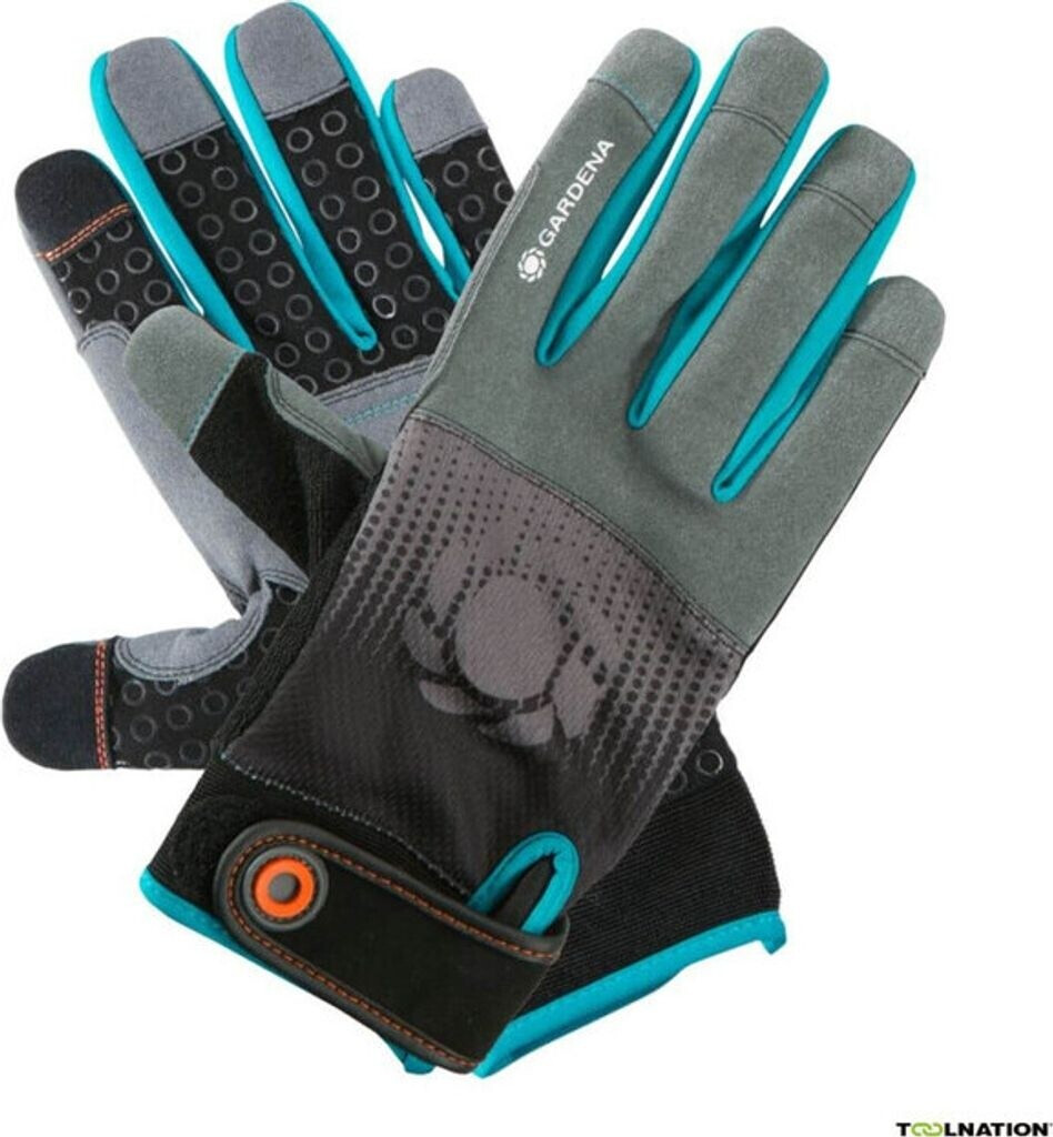 Gardena Tool and Work Glove anthracite/turquoise (11520-20)