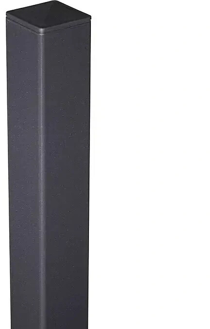 GroJa GroJa Aluminium Post for Screw Mounting, Anthracite RAL 7016, 100 cm (210796041000311) - detail view