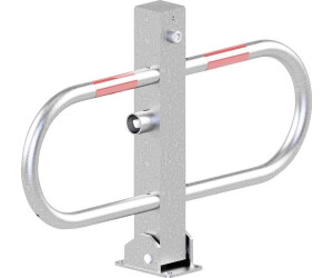 Schake Barrière de stationnement Type4709FU pliable avec serrure triangulaire 70x70 mm galvanisée à chaud (4709FU)