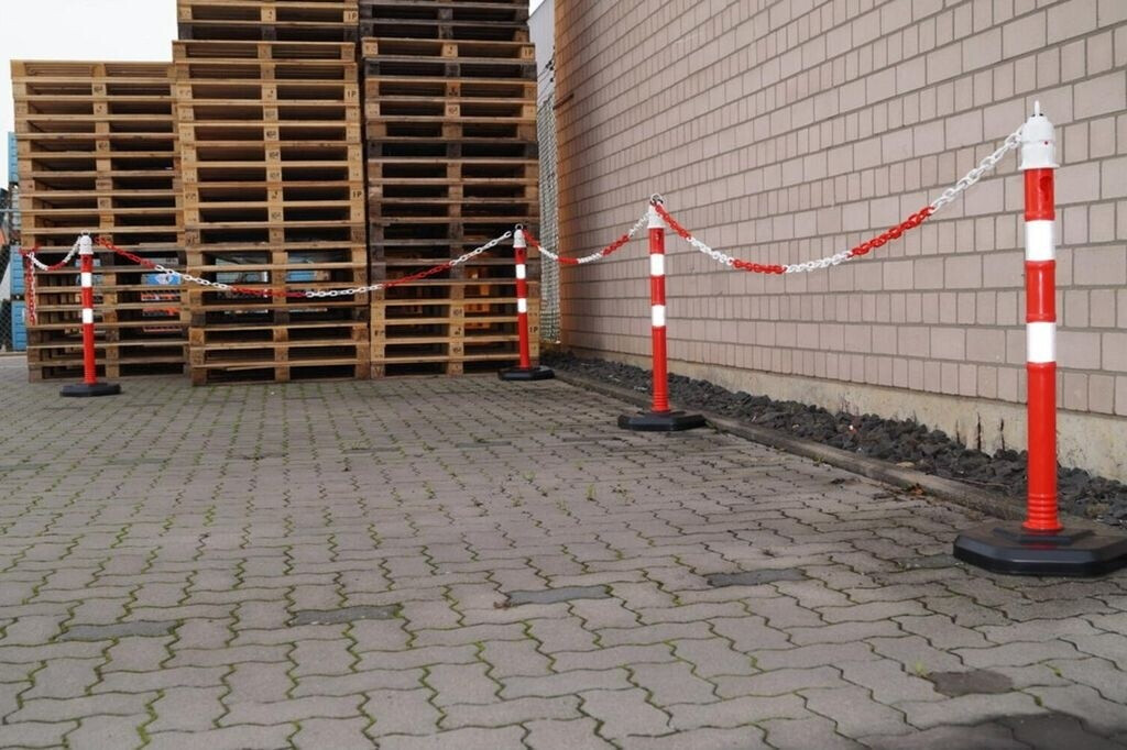 Jungheinrich Jungheinrich Chain post red/white Ø 63 mm 1000 mm with eyelet (12403ZR) - view 7