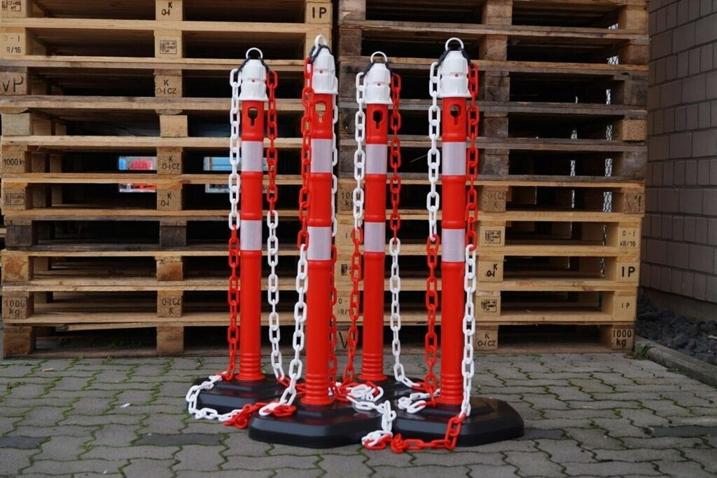 Jungheinrich Jungheinrich Chain post red/white Ø 63 mm 1000 mm with eyelet (12403ZR) - view 9