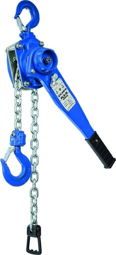 Planet A Ratchet Chain Hoist PLX-III Lifting Height 1.5 m Load Capacity 750 kg (G10350)