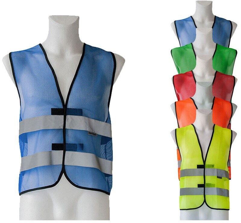 Korntex Mesh-Weste mit Reflektoren Hi-Vis grün (KXQGRU120)