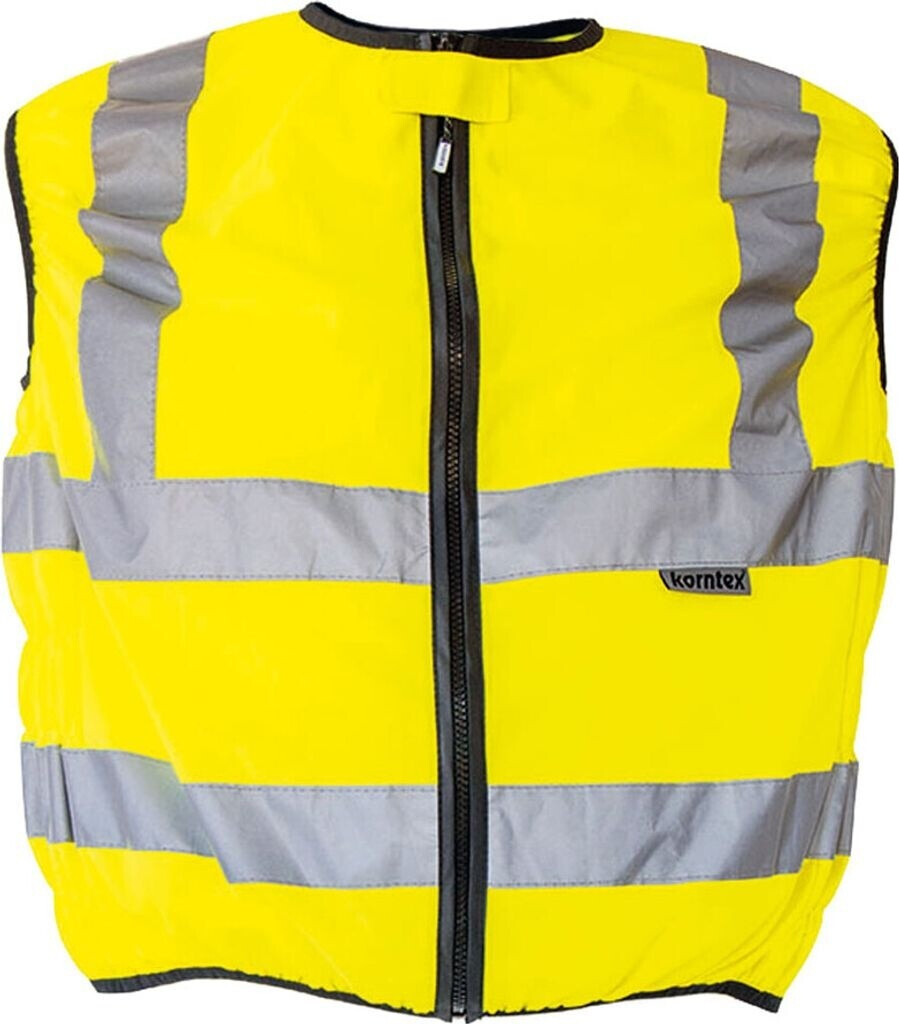 Korntex Hi-Vis Biker Sicherheitsweste Schleiz Gelb (KXMOTO-G-L)