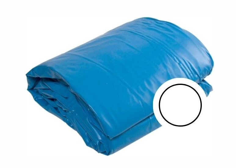 Oku Round pool liner blue Ø 450 x 120 cm with overlap bead thickness 0.6 mm (14506311)