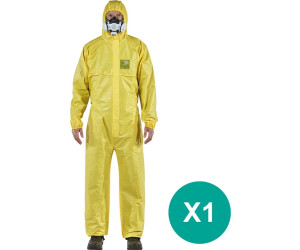 Ansell AlphaTec 2300 Model 132 Chemical Protection Disposable Overall yellow (YY23T-00132-05)