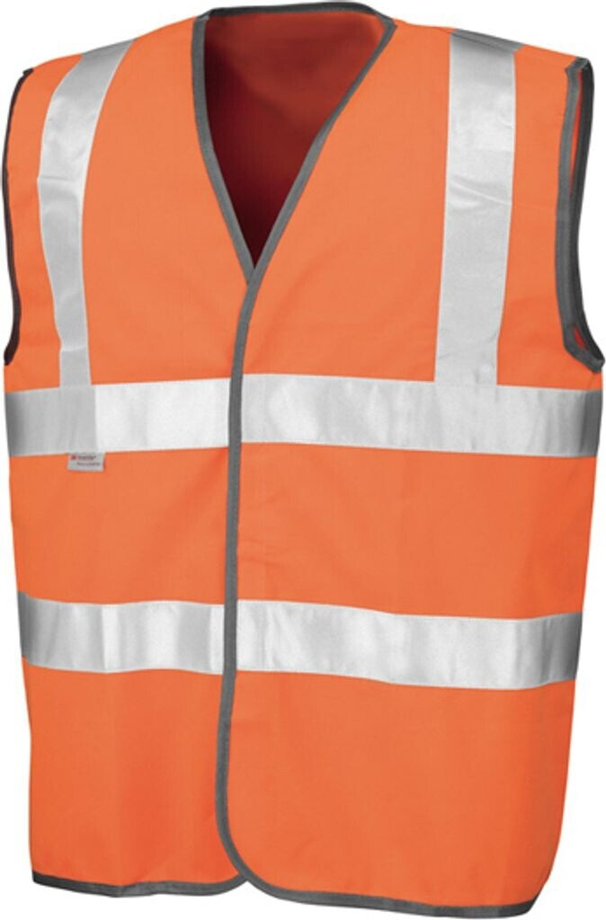 Result Safety Hi-Vis Weste Reflektierende Sicherheitsweste Fluorescent Orange (RT21A)