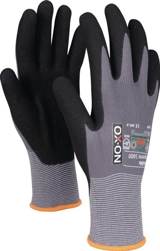 OX-ON Flexible Supreme 1600 protective glove black/light grey (170.71)