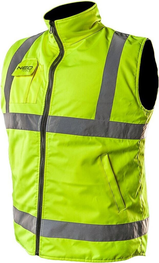 Neo Tools 2 in 1 Profi Arbeitsweste doppelseitig reflektierend (81-520-L)