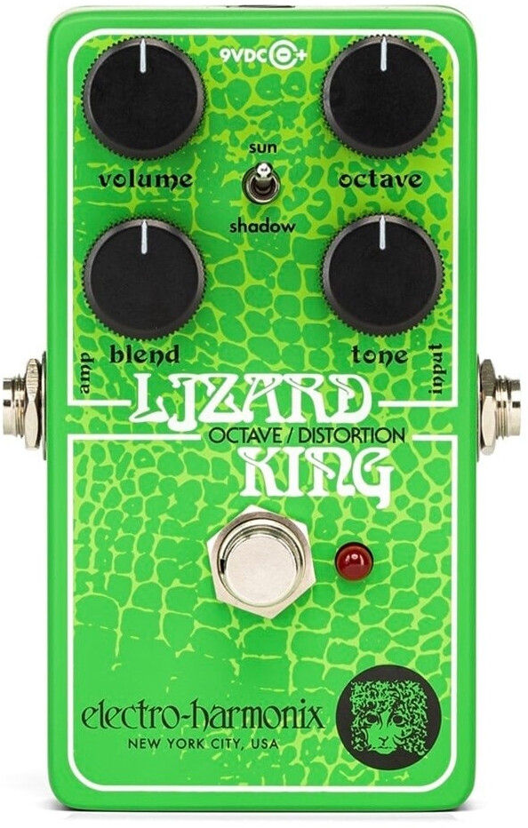 Electro Harmonix Lizard King Bass Octave Fuzz Pedal de Efectos para Bajo Eléctrico (LIZARDKING)