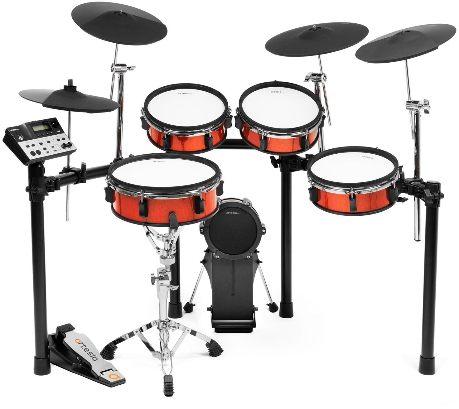 Artesia Legacy a250 Electronic Drum Kit Red Sparkle (A250)