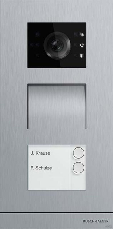 Busch-Jaeger Video Outdoor Station 2-gang Busch-Welcome IP Stainless Steel (H81381P2-S-03, 2TMA130010X0020)