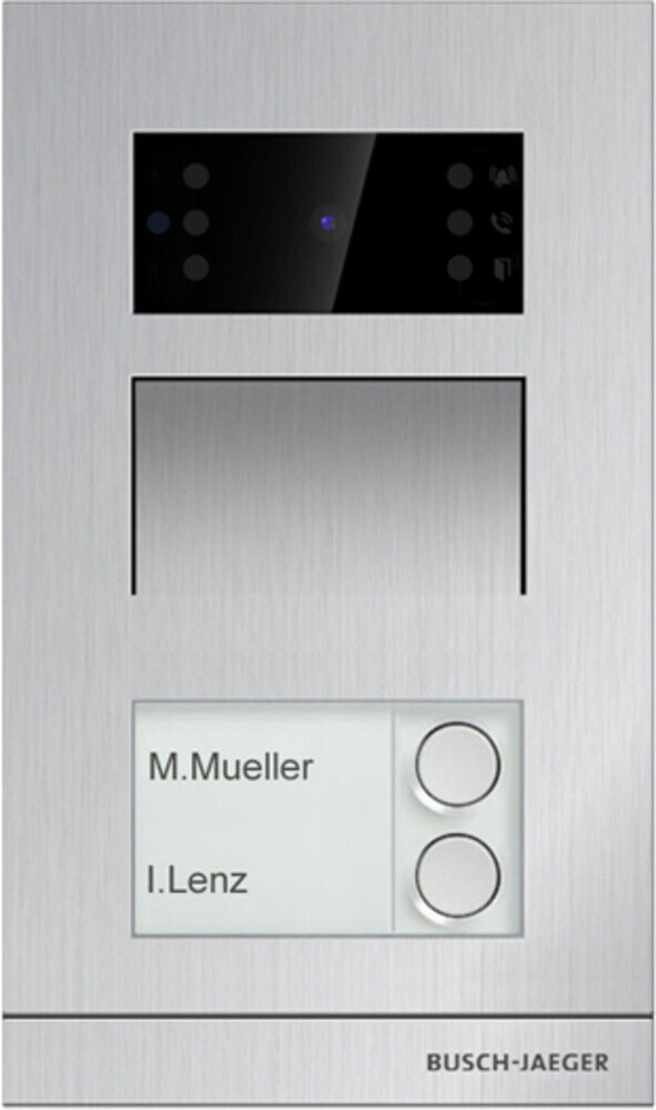 Busch-Jaeger Outdoor Station Video Mini UP 2-way IC Aluminium (H81366P2-A-03) (2TMA130010A0019)