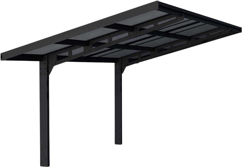 Canopia By Palram Sydney Wave Aluminium Carport Black (707273)