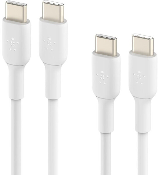 Belkin Boost Charge USB-C zu USB-C 2.0 Kabel 1m, weiß, 2er Pack (CAB003BT1MWH2PK)