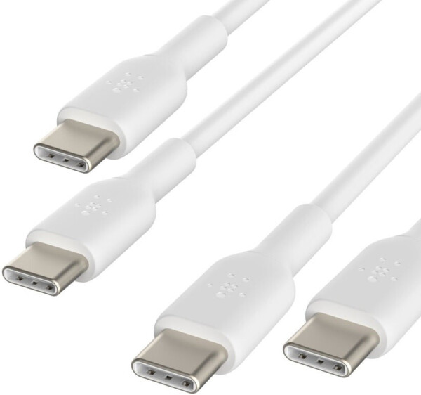 Belkin Boost Charge USB-C zu USB-C 2.0 Kabel 1m, weiß, 2er Pack (CAB003BT1MWH2PK), Bild 5