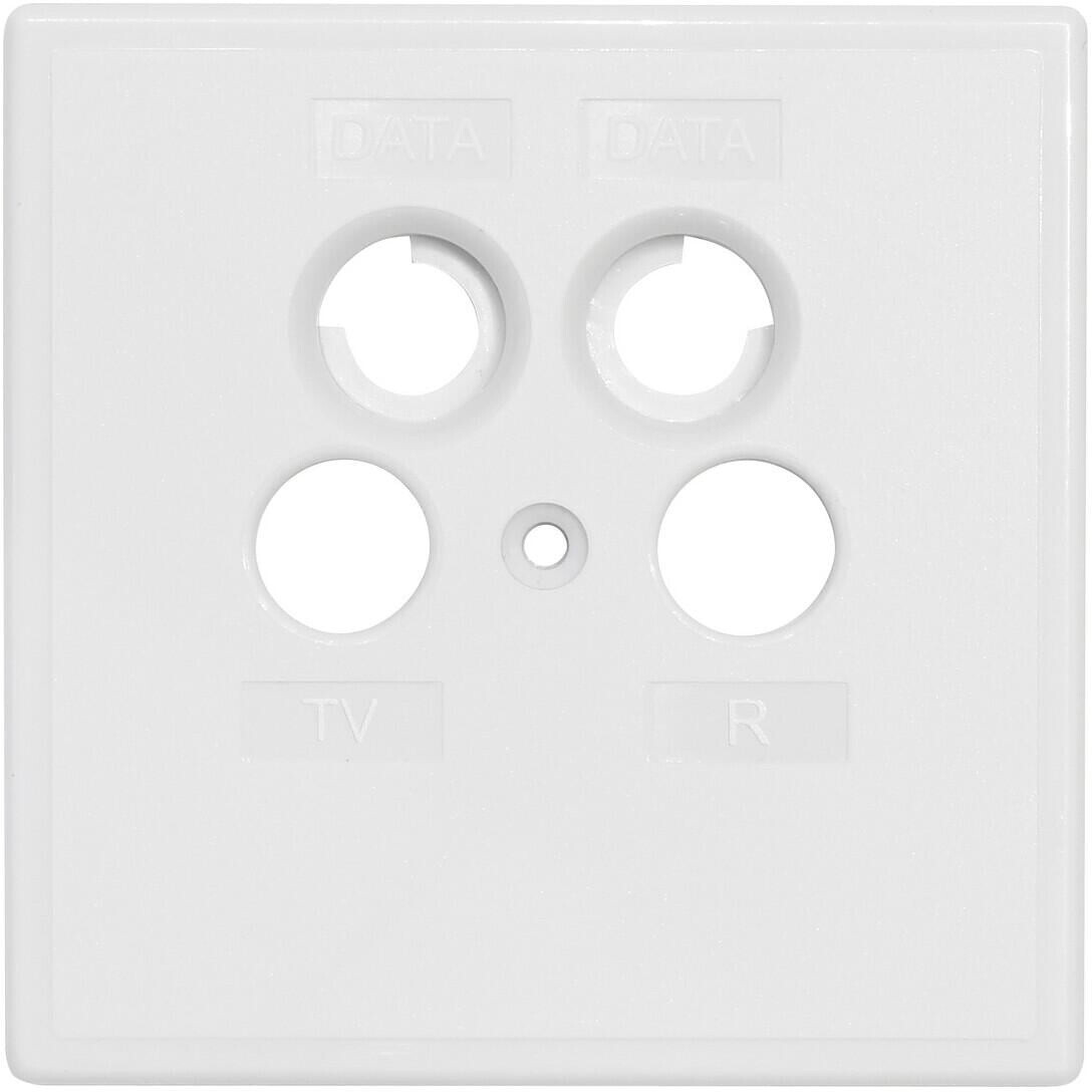 Axing Antenna Socket Cover for 4 Connections TV/R/DATA/DATA (SZU00203)
