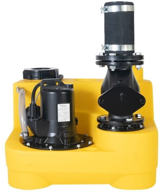 Jung Jung Compli 400 E station de relevage des eaux usées avec clapet anti-retour R 80 (JP50082) - side view