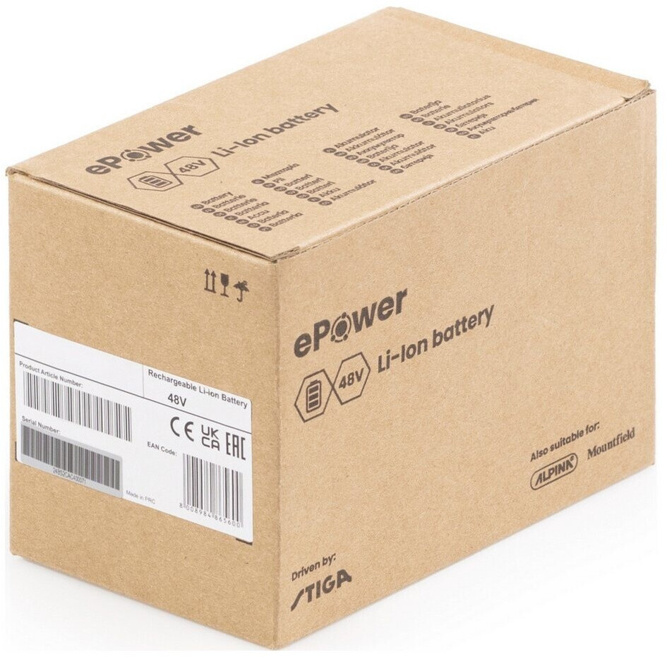 Stiga Stiga E 440 Ersatz-Akku 48V 4Ah Li-Ion (274014004/ST1) - back view