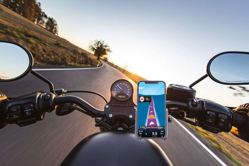 Cellular Cellular Line Rider Steel Universal Smartphone Handlebar Holder 360° rotation (MOTOHOLDERALUK) - back view