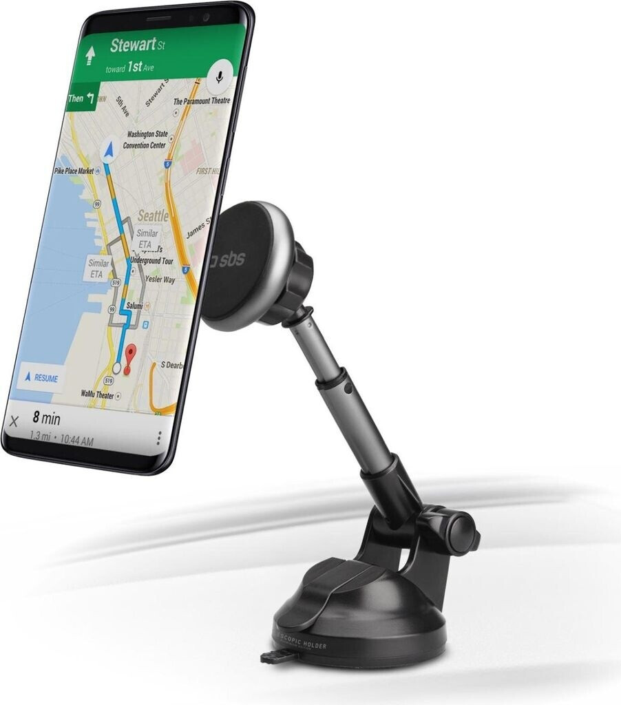 JAZ JAZ Telescopic car mount with suction cup, magnetic, 360° rotatable, Black/Silver (TESUPMAGEXT) - view 12