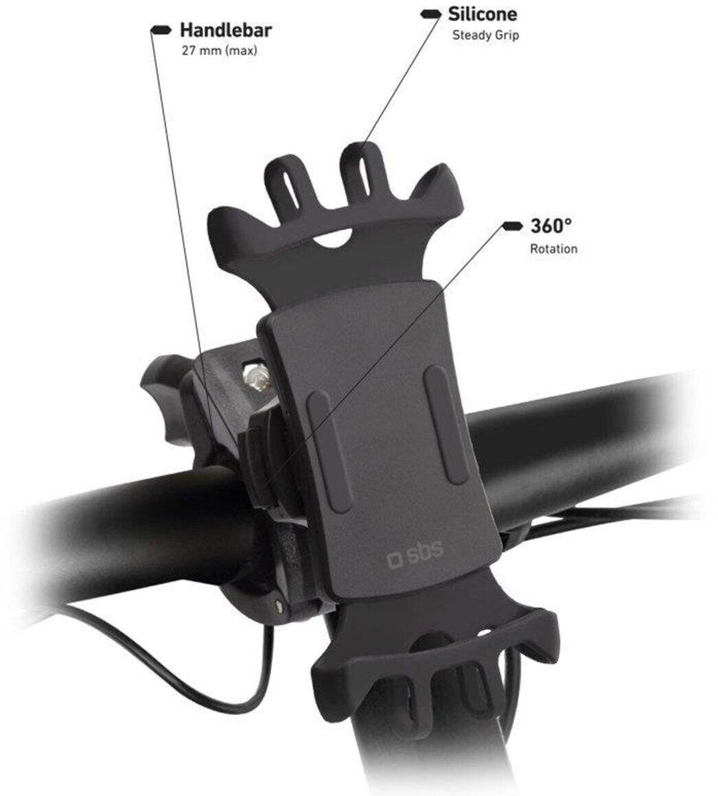 JAZ JAZ 360° Mobile Phone Holder for Bicycle and Scooter (TEERIDEHOLD360) - back view
