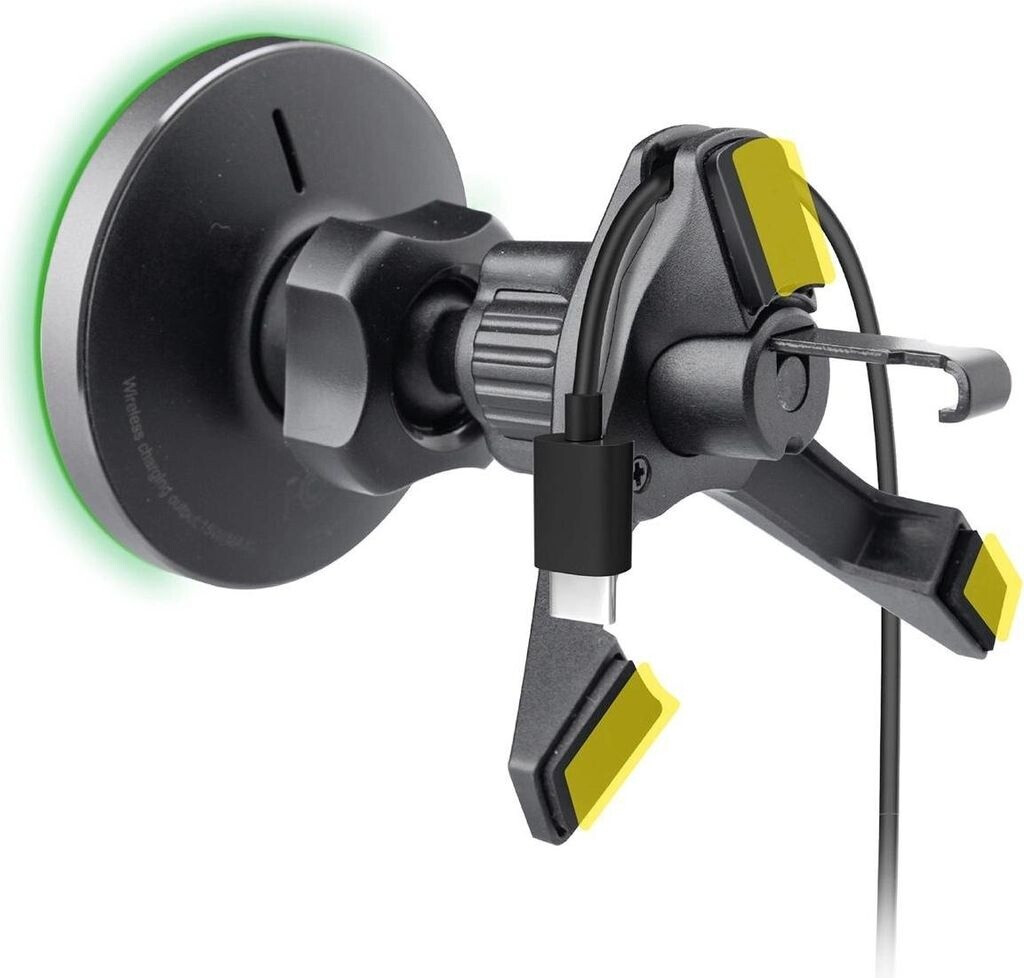 JAZ JAZ Magnetic Vent Mount compatible with MagSafe charging black (TESUPMAGWIR15W) - side view