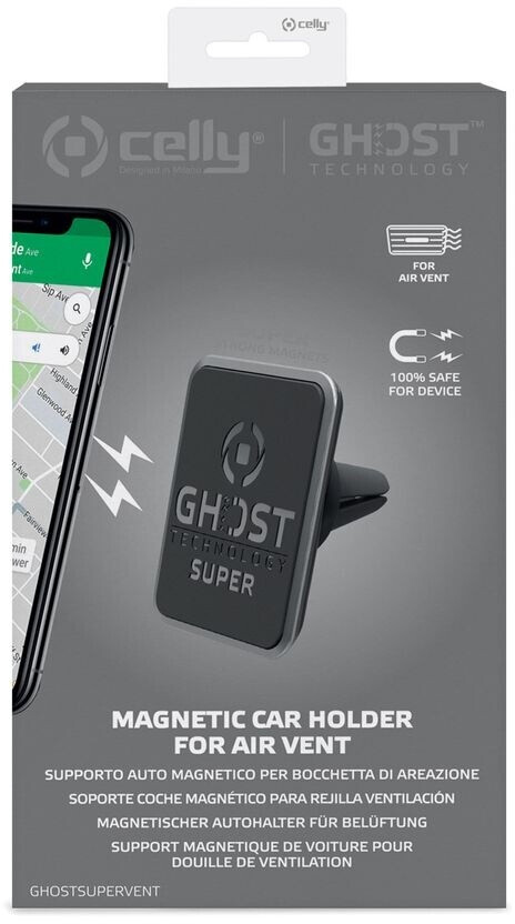 Celly Celly Ghost Super Vent Magnetic Smartphone Holder for Air Vent (GHOSTSUPERVENT) - side view