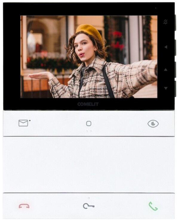 Comelit Logos 5-Inch Hands-Free Video Door Monitor white SB2 (LS8731)