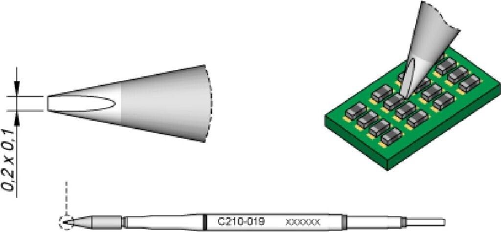 JBC Soldering Tip Chisel (C210019)