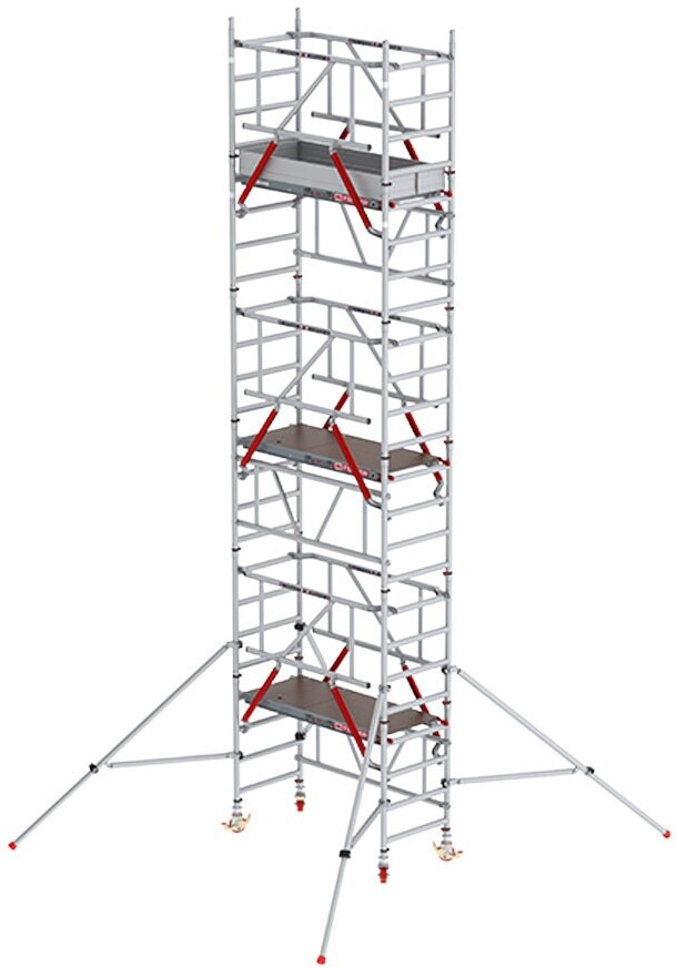 Altrex MiTower PLUS Andamio Móvil con Barandilla Safe-Quick y Plataforma de Madera 0,75x1,72m (C003025)