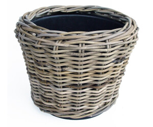 Van der Leeden DRYPOT Rattan Pflanzkübel Grau Ø 43 cm (901250)