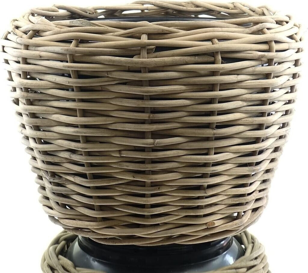 Van Van der Leeden Rattantopf Drypot rund grau - Product image 1 of 10