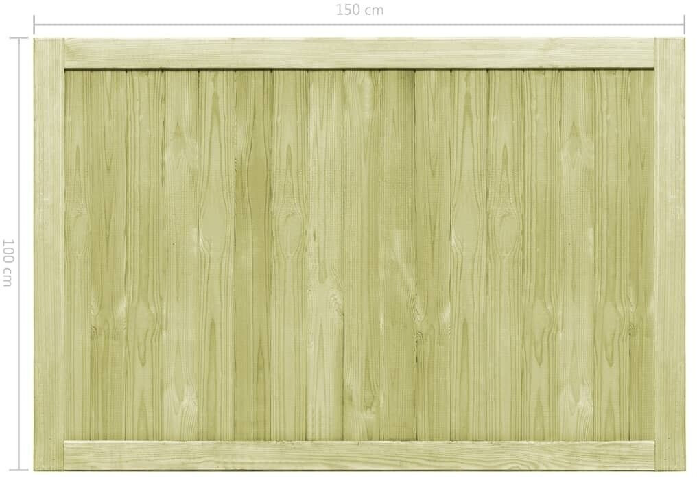 vidaXL vidaXL Garden gates made of impregnated pine wood 2 pcs - view 8