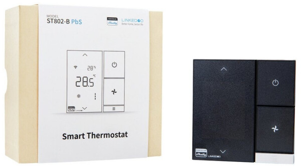 Shelly LinkedGo Smart HVAC Thermostat schwarz (Shelly_PbS_ST_ST802-B), Bild 9